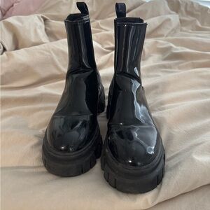 CHIC black combat boots